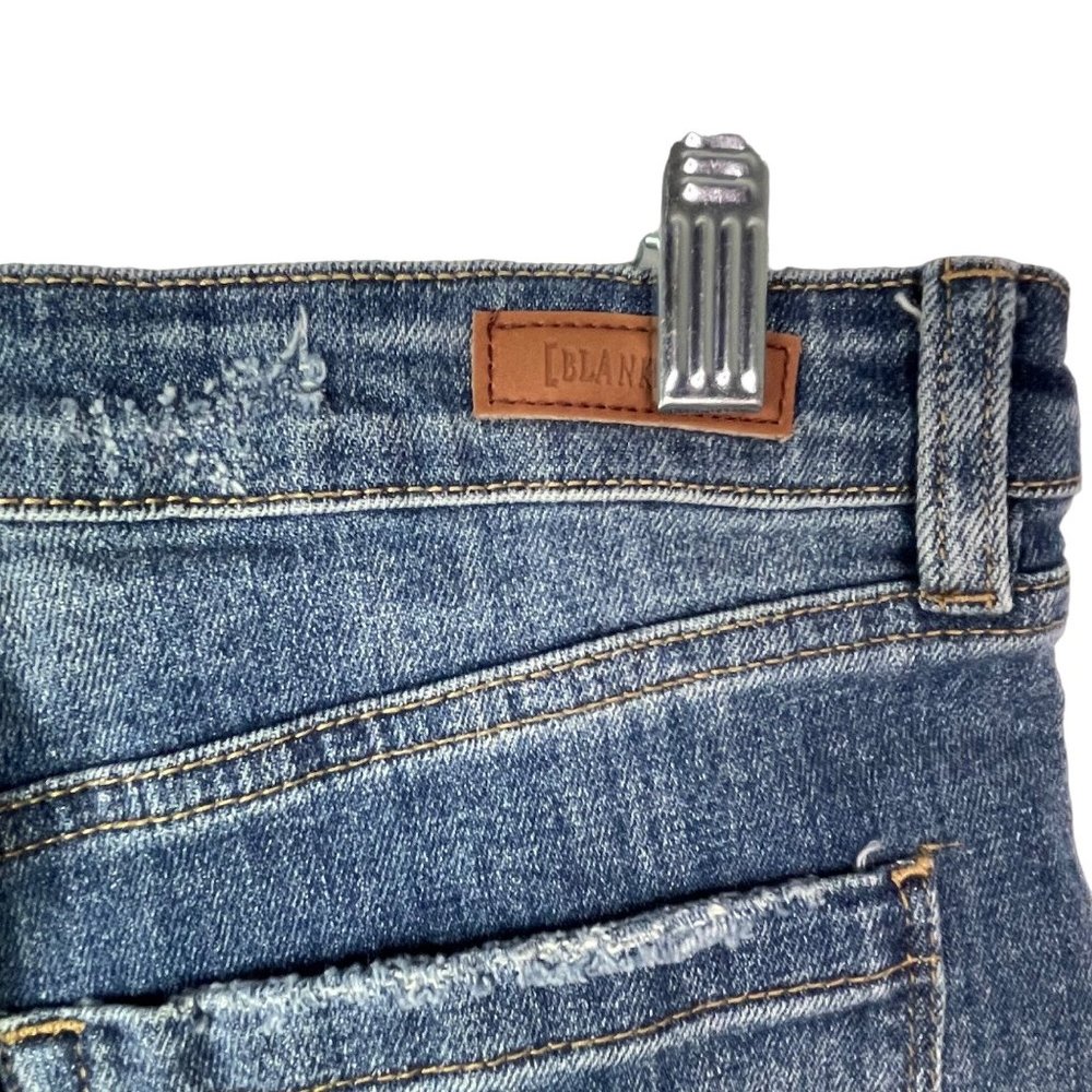 Blank NYC Shorts The Fulton Distressed Raw Hem Size 27 - Picture 7 of 9